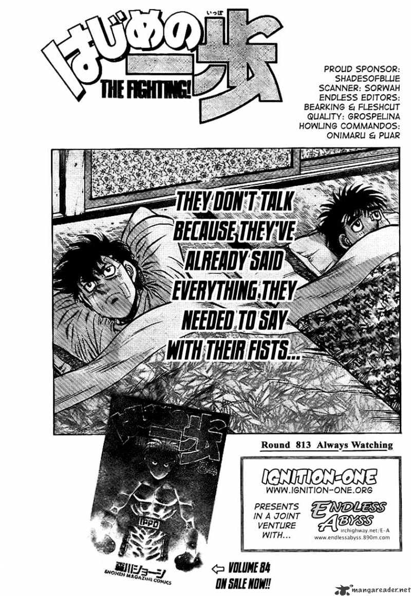 Hajime no Ippo: Fighting Spirit, Chapter 813 image 01